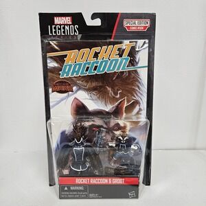 Marvel Legends Special Edition Comic Book Rocket Raccoon with Figures